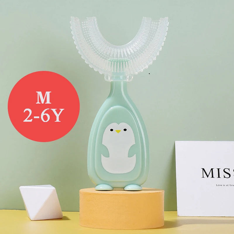 Children's Toothbrush Baby U-shaped Toothbrush Soft Silicone Teethers Newborn Brush Kids Teeth Oral Care Cleaning Health