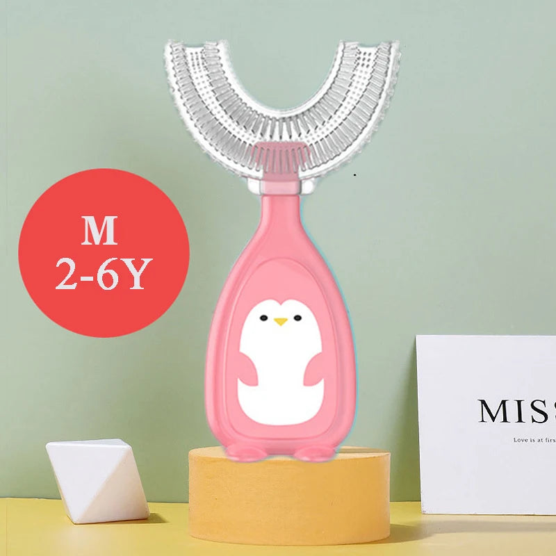 Children's Toothbrush Baby U-shaped Toothbrush Soft Silicone Teethers Newborn Brush Kids Teeth Oral Care Cleaning Health
