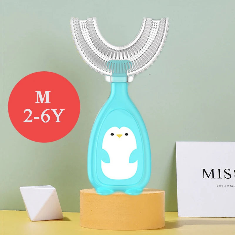 Children's Toothbrush Baby U-shaped Toothbrush Soft Silicone Teethers Newborn Brush Kids Teeth Oral Care Cleaning Health