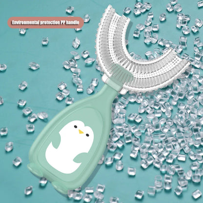 Children's Toothbrush Baby U-shaped Toothbrush Soft Silicone Teethers Newborn Brush Kids Teeth Oral Care Cleaning Health