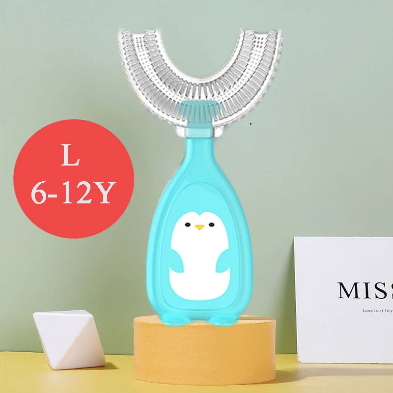 Children's Toothbrush Baby U-shaped Toothbrush Soft Silicone Teethers Newborn Brush Kids Teeth Oral Care Cleaning Health