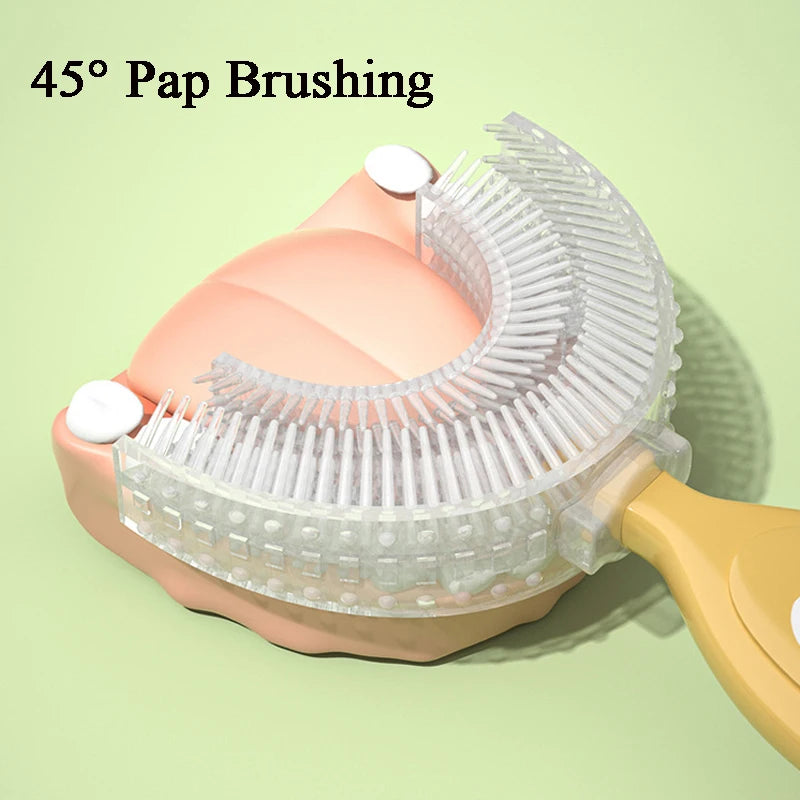 Children's Toothbrush Baby U-shaped Toothbrush Soft Silicone Teethers Newborn Brush Kids Teeth Oral Care Cleaning Health