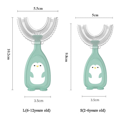 Children's Toothbrush Baby U-shaped Toothbrush Soft Silicone Teethers Newborn Brush Kids Teeth Oral Care Cleaning Health