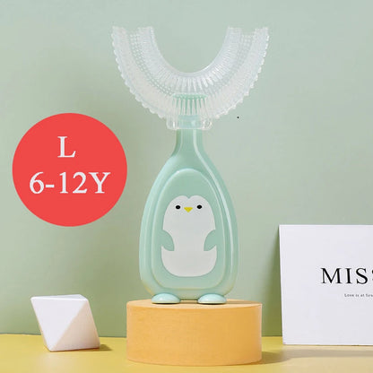 Children's Toothbrush Baby U-shaped Toothbrush Soft Silicone Teethers Newborn Brush Kids Teeth Oral Care Cleaning Health