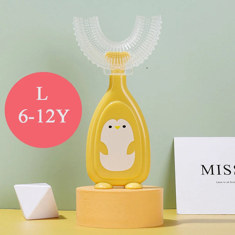 Children's Toothbrush Baby U-shaped Toothbrush Soft Silicone Teethers Newborn Brush Kids Teeth Oral Care Cleaning Health